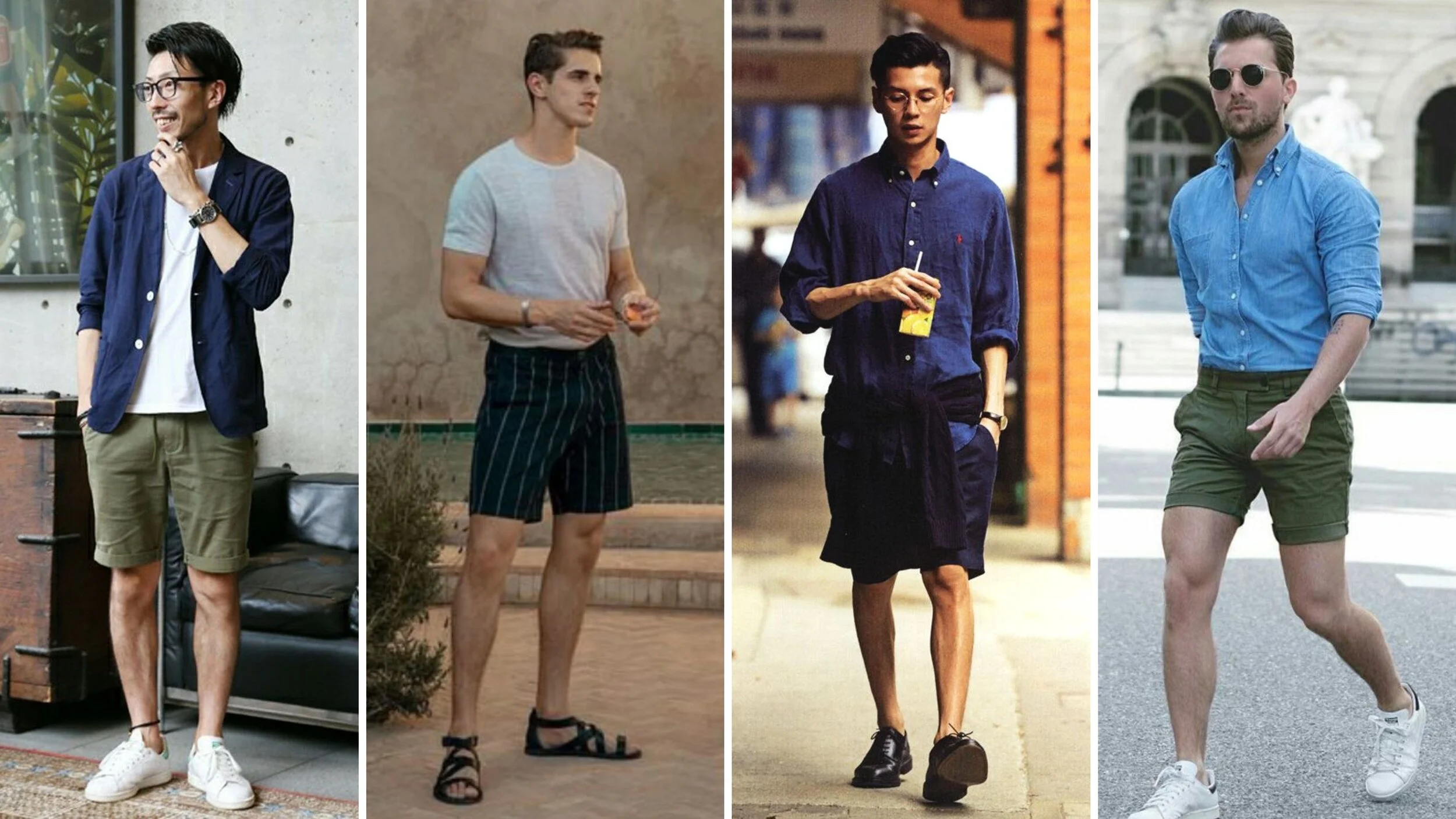Bermuda shorts top for guys